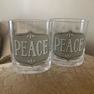 Target “Peace” holiday plastic cups new & BPA-free